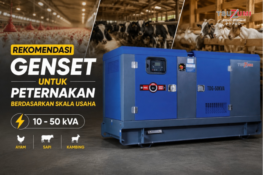Rekomendasi Genset untuk Peternakan Berdasarkan Skala Usaha